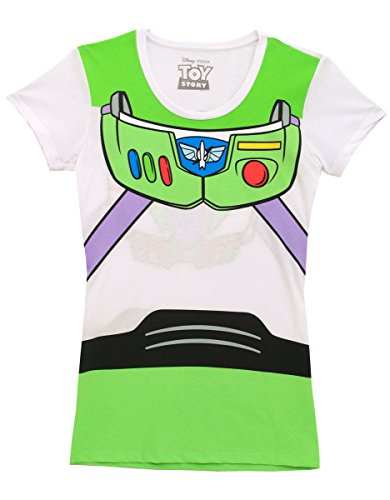 Toy Story Buzz Lightyear Juniors Astronaut Costume White T-shirt