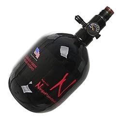 Ninja Carbon Fiber N2 Paintball Tank - 50ci 4500psi Black