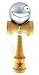 Super Kendama With Silver Face Ball And Extra String