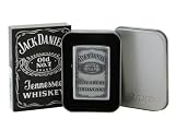 from Zippo Original Polished Chrome Zippo Lighter with genuine pewter Jack Daniels Label Model 41689164270