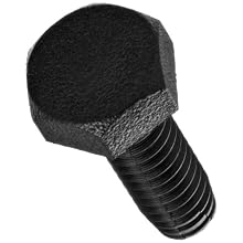 Nylon 6/6 Hex Bolt, Metric, Hex Head, Metric Threads, M2-0.4 Thread Size, 10mm Length, Fully Threaded, Made In US, Pack Of 100