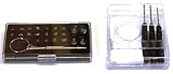 Set of 2 - Deluxe EYEGLASS Sunglass repair kits with magnifier & cleaning cloth