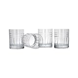 Reed & Barton Tempo Double Old Fashion Glasses, Set of 4