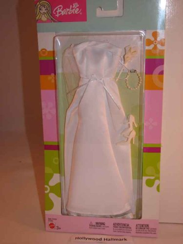 BARBIE Royal Circle White Strapless Wedding Gown Dress Mattel 2003