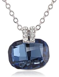 Oroclone "Crystal Luxe" Gold Plated Cushion Cut Swarovski Stone Necklace, 16"