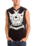 Guess - GUESS Sleveless Legions Unite Slit Neck Tee