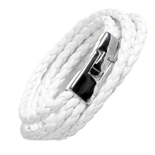 Amazing urban jewelry leather wrap 8" bracelet for…