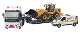 Corgi CC13427 1:50 Scale MAN TGA Nooteboom Low Loader + Volvo L70E + Vauxhall Vivaro Escort Van Collett Ltd Road Transport Heavy Haulage Limited Edition