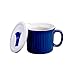 Corningware 20-Ounce Oven Safe Meal Mug with Vented Lid, Blueberry