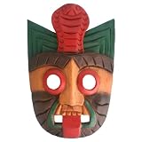 Handmade 'Fierce Cobra' Tribal Mask Wall Hanging (Thailand)