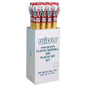 Click here to buy Wiffle Baseball with Bat Sets from Wiffle - (One Dozen Sets).
