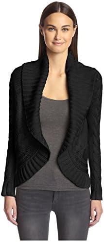 Love Token Women's Riley Cardigan, Black, S
