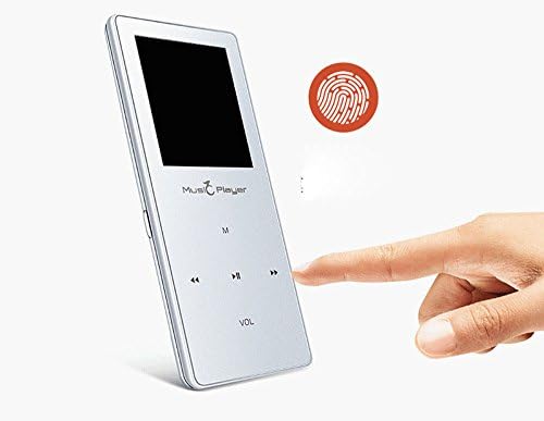 Ultrathin Touch button HIFI Lossless Sound Bluetooth Sport mp3 mp4 Music Player 1.8 inch Screen FM Video Voice recording E-book Pedometer Alarm clock Media / Audio Player Silver