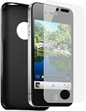 mumbi TPU Silikon Skin iPhone 4 4S Schutzhülle Silicon Tasche mit Displayschutzfolie