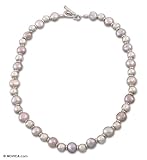 Pearl necklace, 'Rose Radiance'