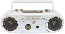クマザキエイム ラジオカセットレコーダー パールホワイト GH-A26