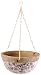 Kitchen & Housewares : Esschert Design USA Ceramic Hanging Basket-Blue/White