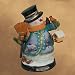 Thomas Kinkade White Christmas Snowman Issue #7