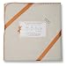 SwaddleDesigns Organic Ultimate Receiving Blanket - Natural with Orange Trim