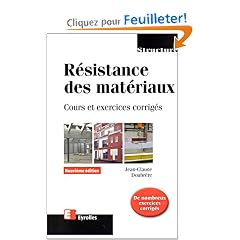 R�sistance des mat�riaux : Cours et exercices corrig�s