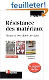 R�sistance des mat�riaux : Cours et exercices corrig�s