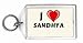 I Love Sandhya Keychain