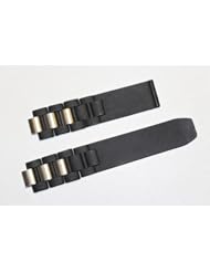 New Rubber/stainless Steel Watch Band Strap Fit Cartier 21 Chronoscaph & Autoscaph (20mm)