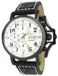 Adee Kaye IP Mens Graham Style Automatic Military Watch With WhiteDial