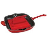 Heuck 33021 11 Porcelain Enamel Cast Iron Panni Set Red