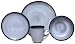 Sango Nova Blue 16-Piece Dinnerware Set, Service for 4