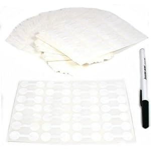 1000 Jewelry Price Tags Self-Stick Ring Chain Display
