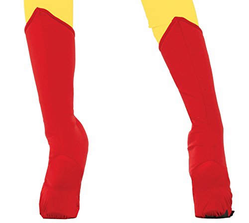 Forum Adult Red Super Hero Boot Tops