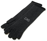 Dolce & Gabbana Women's Cashmere Gloves with D&G Rhinestone Logo