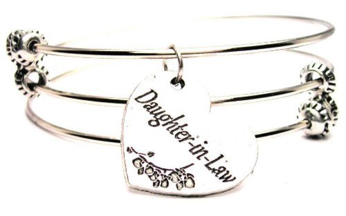 Daughter-In-Law Expandable Triple Wire Adjustable Bracelet Made In The USA