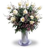 The Graceful Grandeur White Rose Bouquet