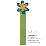 Milano Flower Italian Patent Leather Bookmark, Surprise Color Combinations, 9 Inch