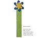 Milano Flower Italian Patent Leather Bookmark, Surprise Color Combinations, 9 Inch