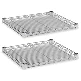412KYTuowML. SL160  Alera Industrial Wire Shelves, Silver, 18 x 18  Category: Floor Shelves