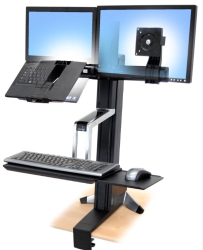 WorkFit-S, LCD Laptop Sit-Stand Workstation