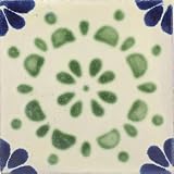 Mexican Tile - 4x4 Green Rocio Talavera