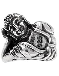 Silverado Lying Biddha Silver Charm - Fits On Pandora Chamilia And Troll Bracelets