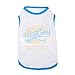 Blueberry Pet Torre di Calafuria Surfer's Point Cotton Dog Tank Top T Shirt, Back Length 16