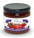 Roasted Red Pepper Rhapsody is the Ultimate Gourmet Spread. Featuring Fire Roasted Ripe Red Peppers, Tomatoes, Garlic, Capers and a Hint of Chive. Versitile and Healthy it's An Appetizer In A Jar!
