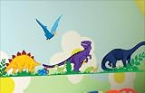 Dinosaur Grass Plants Wall Stickers / Decals
