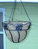 Outdoor Living : Hanging Basket 14 in Leaf Design