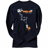 T-Shirt Long Sleeve Navy Blue " Bhangra Beat ... It Makes Me Feel Alive ! " Music Large