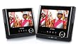 Dyon Sync Twin Screen 7 Portable DVD player system with rechargeable battery and carrybags