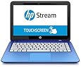 HP - Stream 13.3" Touch-Screen Laptop - Intel Celeron - 2GB Memory - 32GB Flash Storage - Horizon Blue/Light Turquoise Windows 8.1