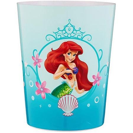 Disney Little Mermaid Ariel Wastebasket - Garbage Can