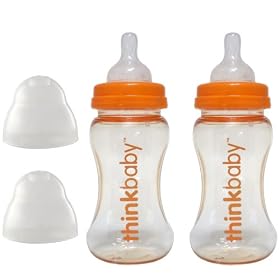 Thinkbaby BPA Free Twin Pack Baby Bottles